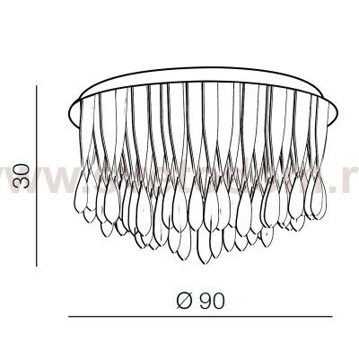 Потолочная люстра Azzardo Jewel 90 AZ1661