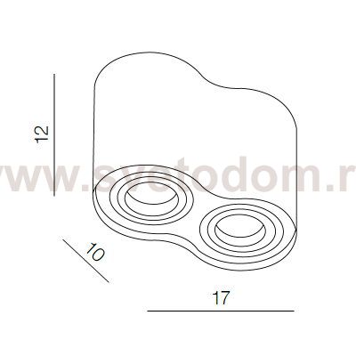 Потолочный светильник Azzardo Bross 2 AZ1753