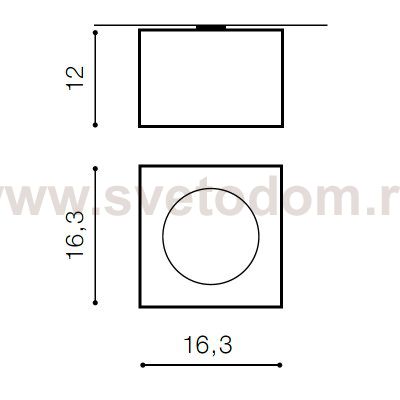 Накладной светильник  Azzardo Paulo 1 12V AZ1790