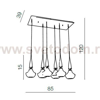 Подвесной светильник Azzardo Tasos 6 AZ1883