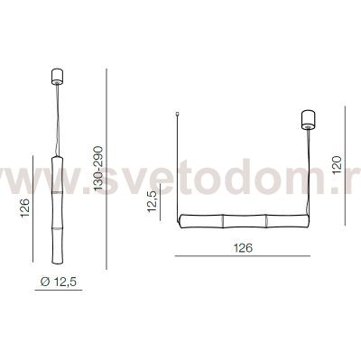 Подвесной светильник Azzardo Bamboo 3 pendant AZ1901