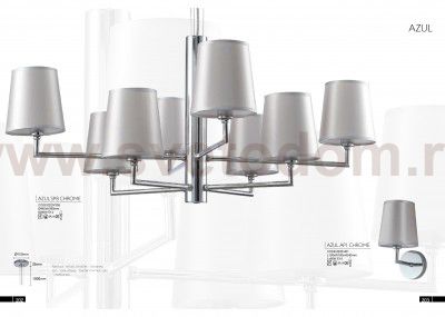 Люстра Crystal Lux AZUL SP8 CHROME (0220/308)