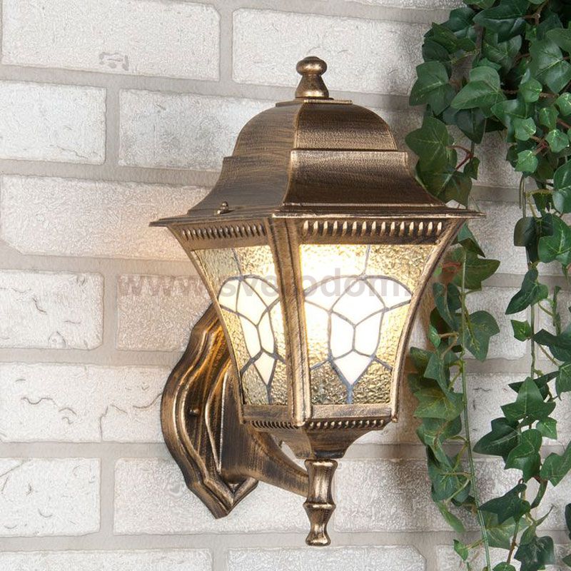 Уличный настенный светильник Altair черное золото Elektrostandard