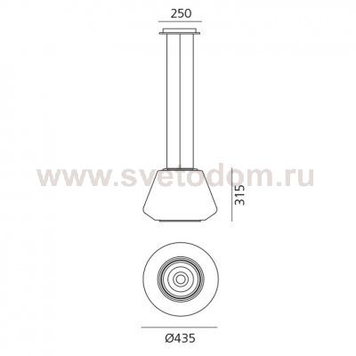 Подвесной светильник Artemide Amber Reverso