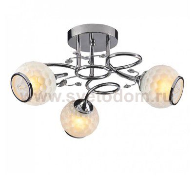 Светильник потолочный Angle-CL60E27*3CH металл, стекло E14*60W*3