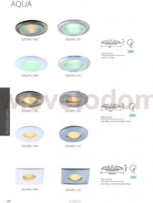 Светильник потолочный Arte lamp A5440PL-1SS AQUA