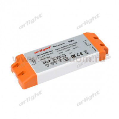 Блок питания Arlight 020431 ARV-SL12040-Slim (12V, 3.3A, 40W, PFC)