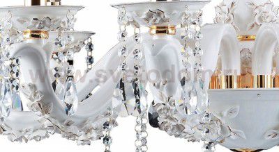 Люстра белая Arte lamp A3964LM-8WH Teatro