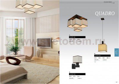 Люстра Arte lamp A4402PL-4BK Quadro