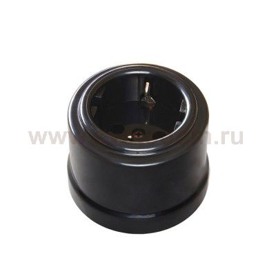 B1-101-23 BIRONI Пластик Черный Розетка с/з