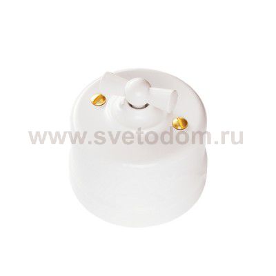 B1-202-21 BIRONI Пластик Бел Выключатель 2-клавишный