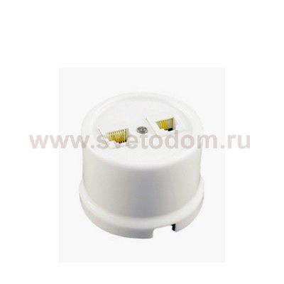 B1-302-21 BIRONI Пластик Бел Розетка комп.(RJ45) 2-ая