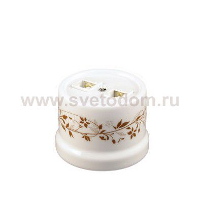 B1-302-01-D6/2 BIRONI Лизетта Бел Розетка комп.(RJ45) 2-ая стандарт. Декор d6/2