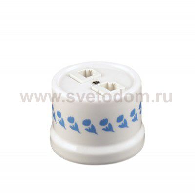 B1-302-01-D7/3 BIRONI Лизетта Бел Розетка комп.(RJ45) 1-ая стандарт. Декор d7/3