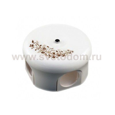 B1-521-01-D106/2 (B1-521-01-D6/2) BIRONI Лизетта Бел Коробка распределительная 78мм, стандарт. Декор d6/2
