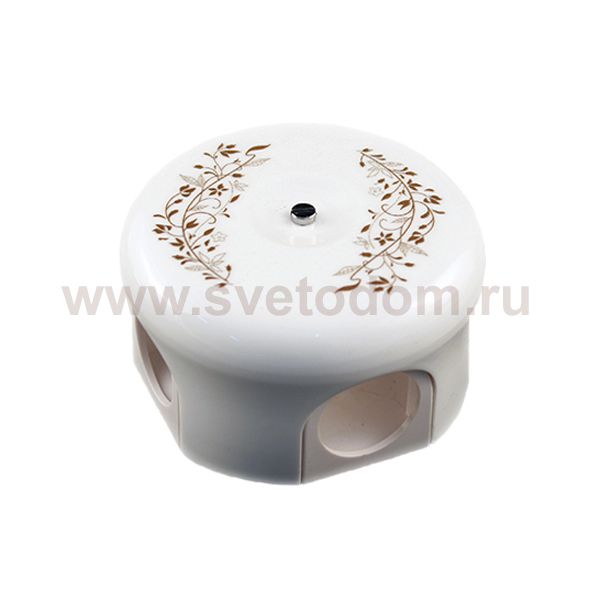 B1-522-01-D206/2 BIRONI Лизетта Бел Коробка распределительная 110мм, стандарт. Декор d206/2