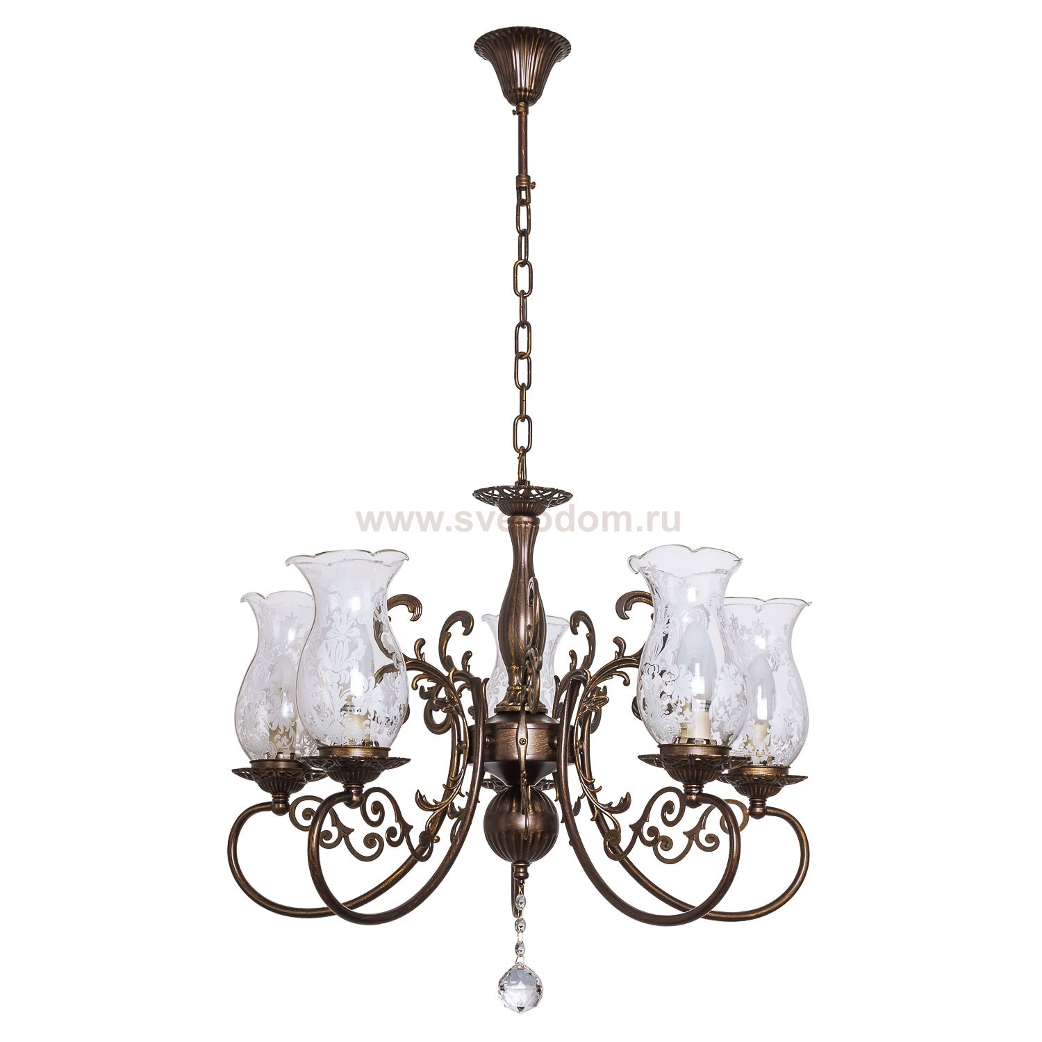 Светильник Ben Crezo B11031/5BGD WT