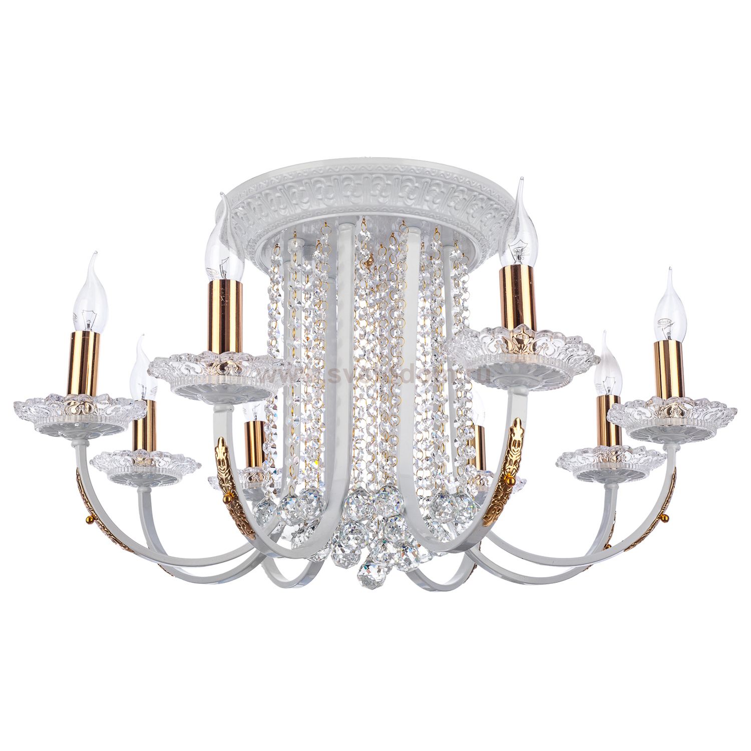 Светильник Ben Crezo B11062/8WT+GD