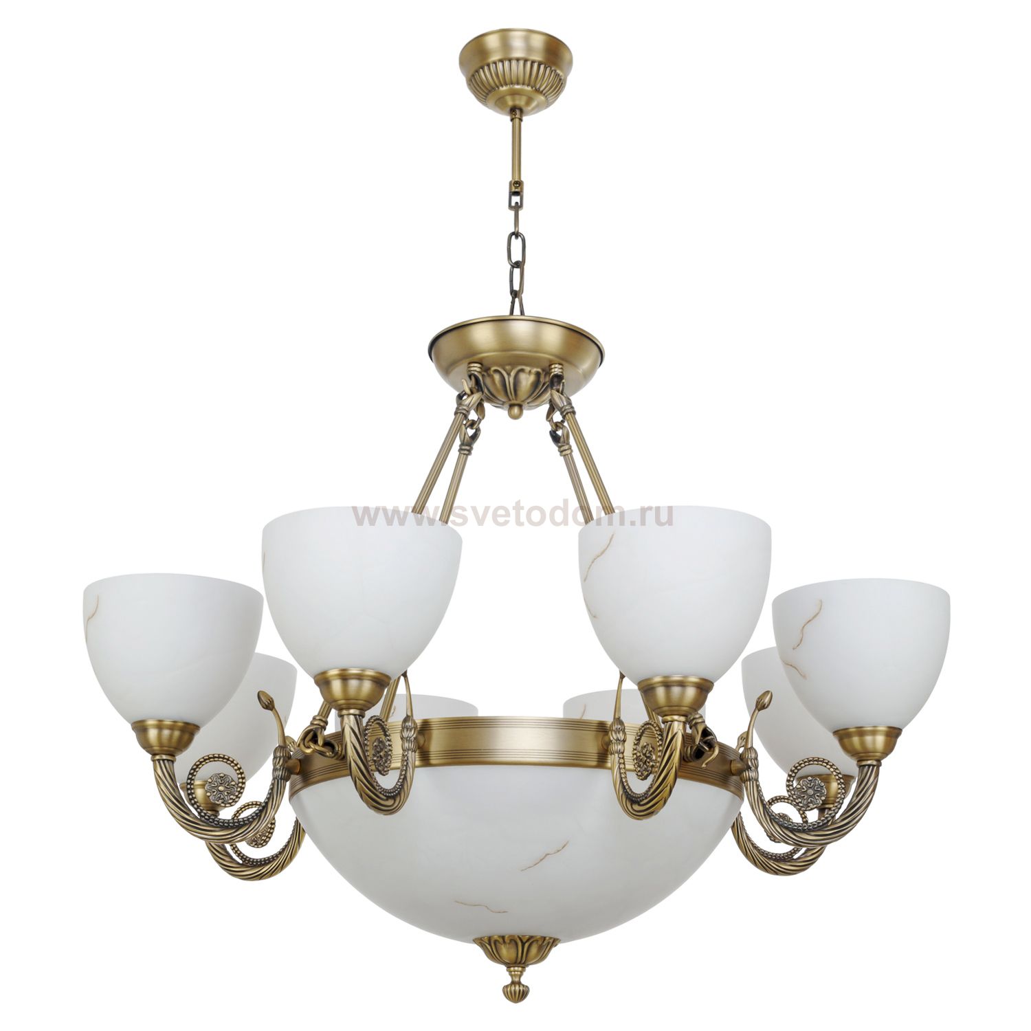 Светильник Ben Crezo B11148/8+4ABP WT