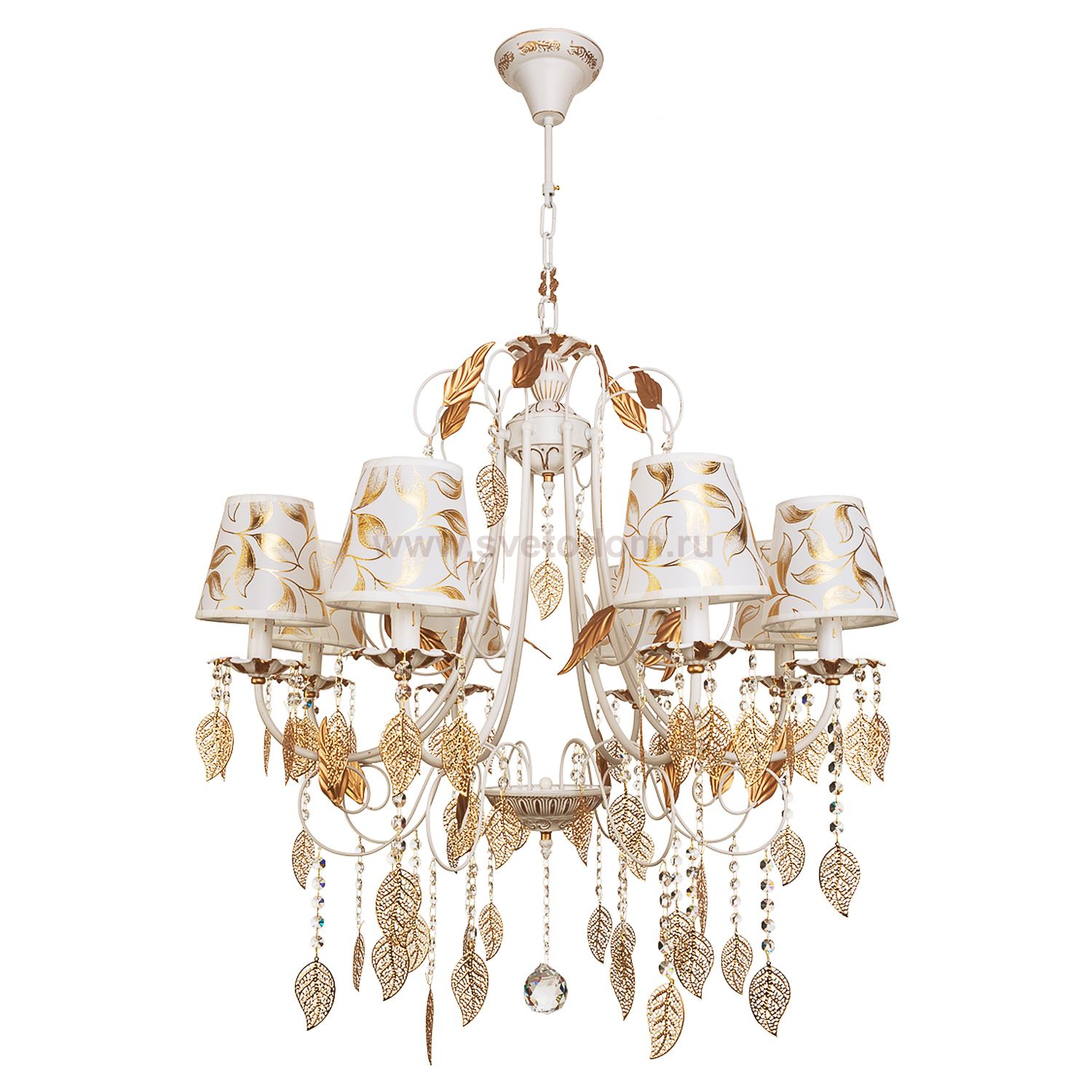 Люстра классическая с хрусталем B11155/8DWG WT BenCrezo