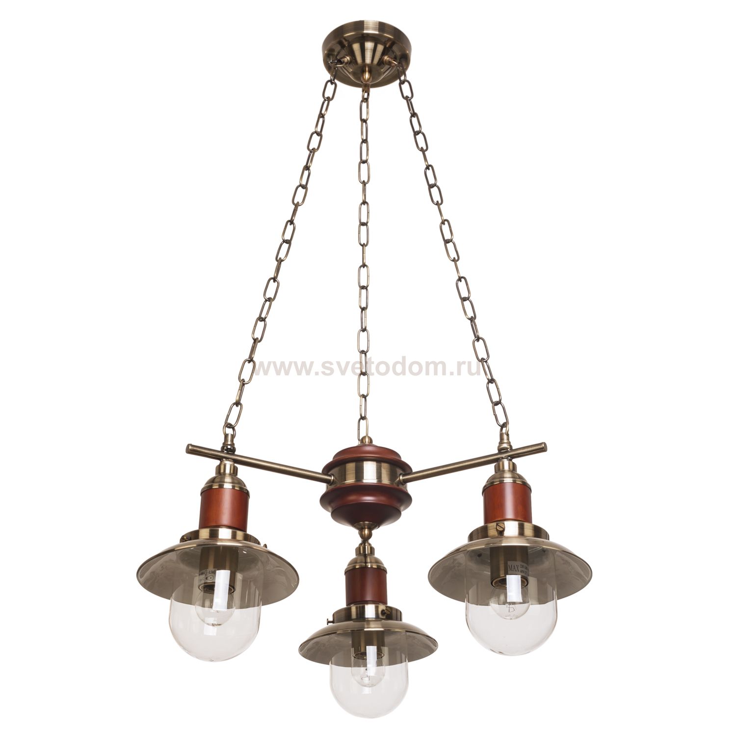 Светильник Ben Crezo B11162/3AB+WT