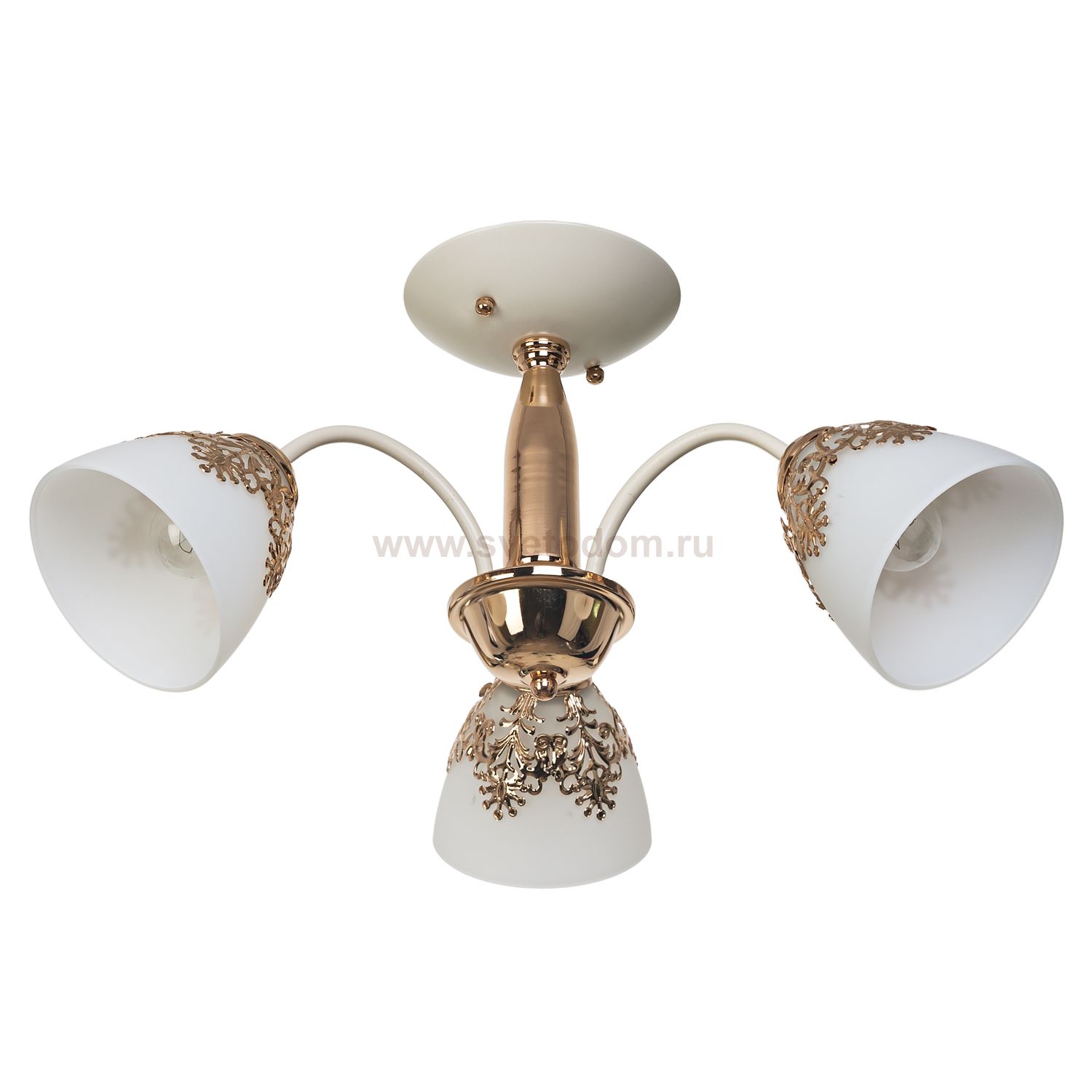 Светильник Ben Crezo B11191/3FGD+YL WT