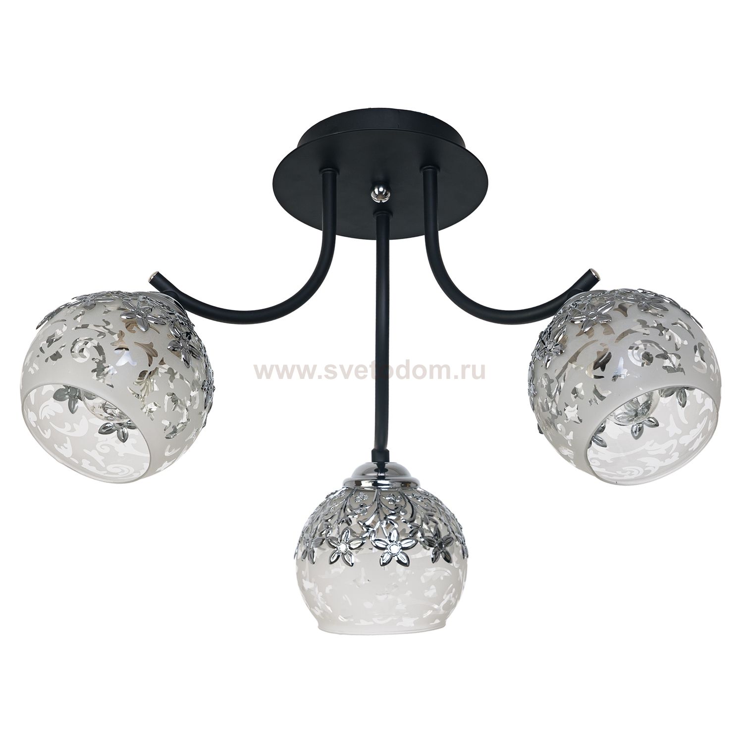 Светильник Ben Crezo B11192/3BK+CR WT