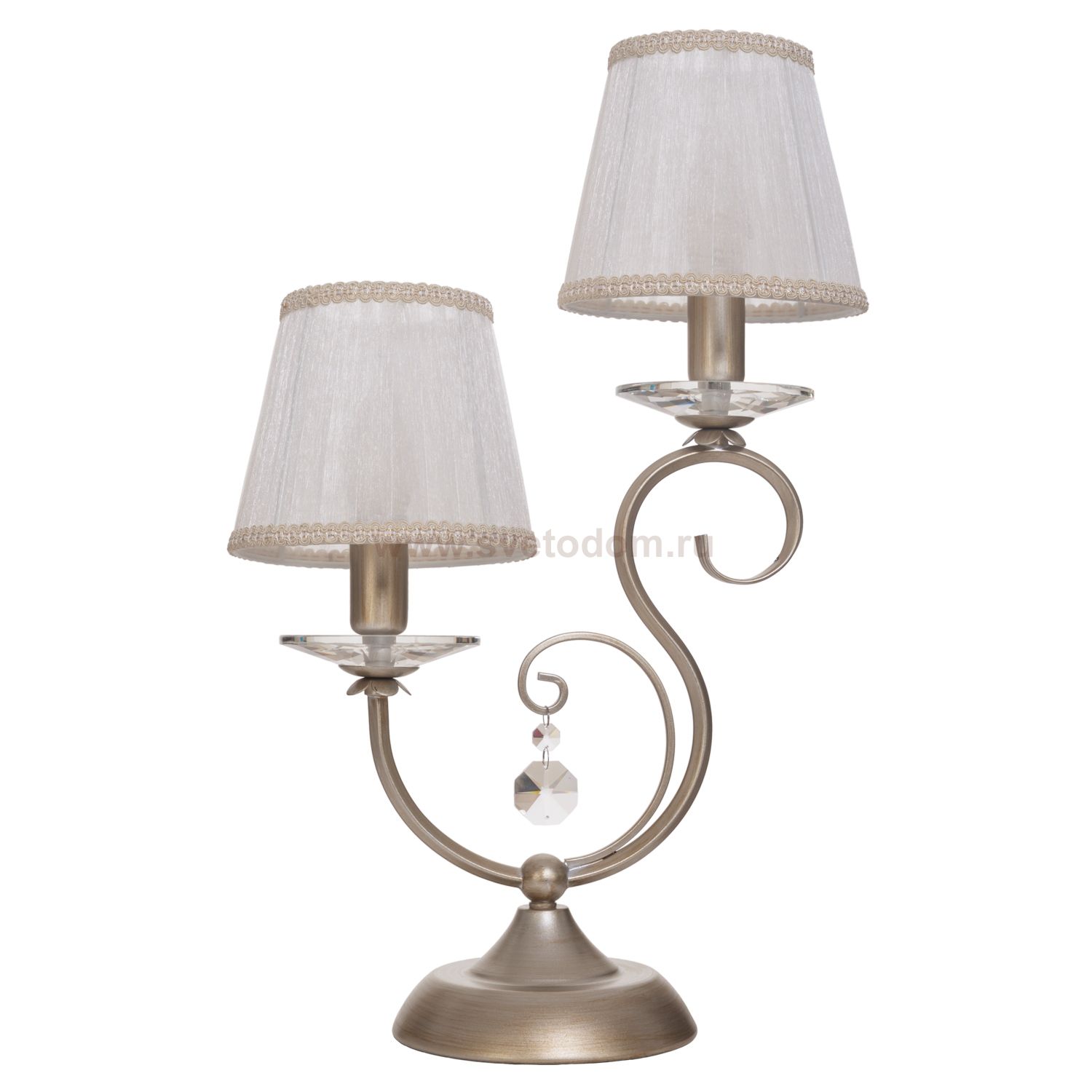 Светильник Ben Crezo B11197/2T CR+BR WT