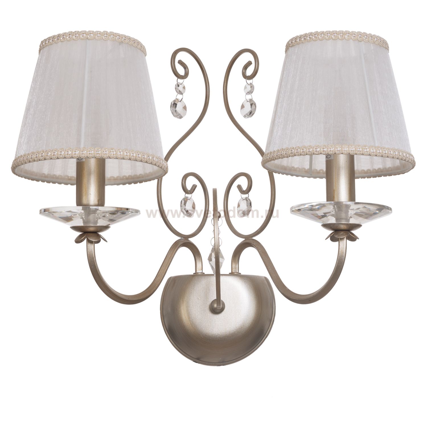 Светильник Ben Crezo B11197/2wCR+BR WT