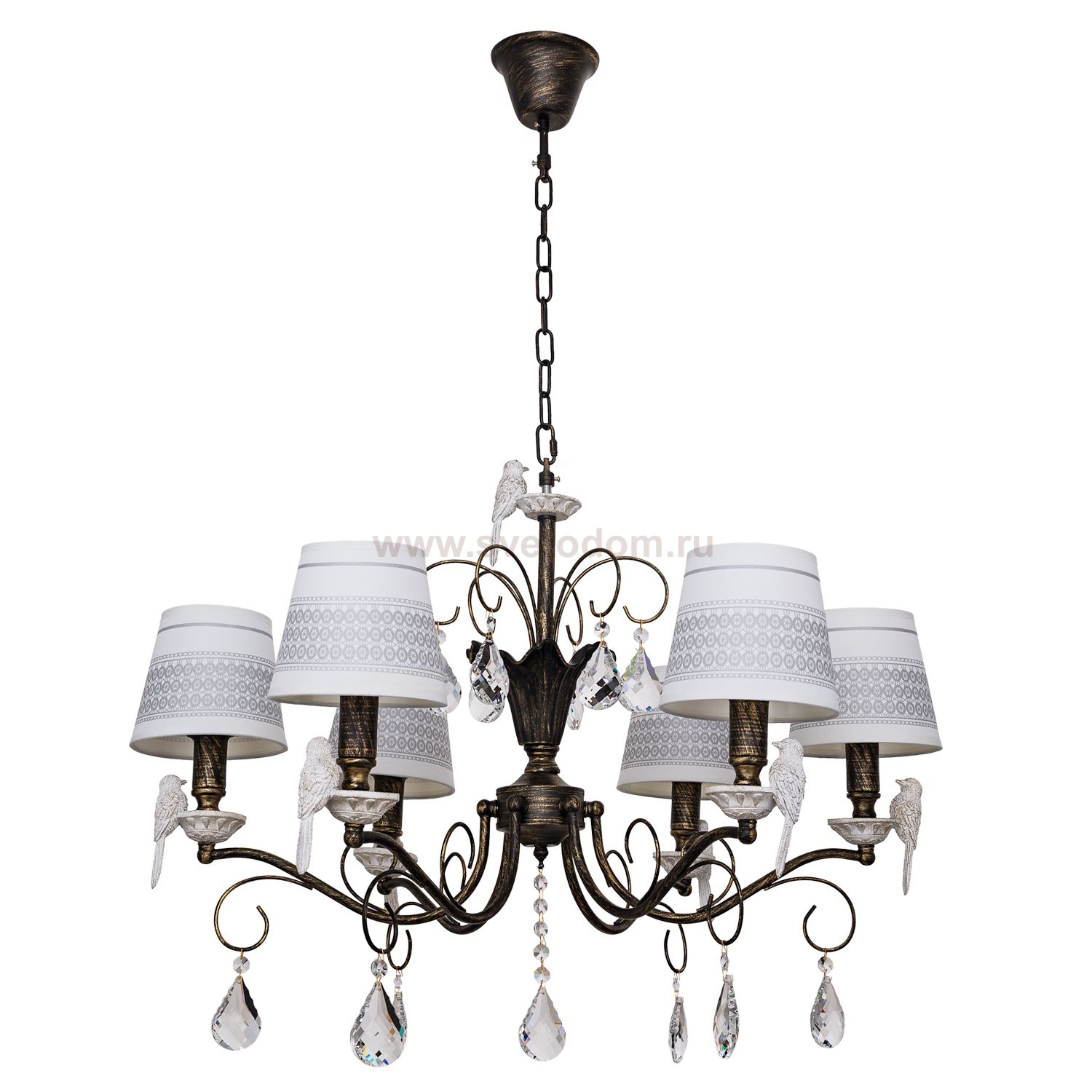 Светильник Ben Crezo B11262/6BG WT+GR