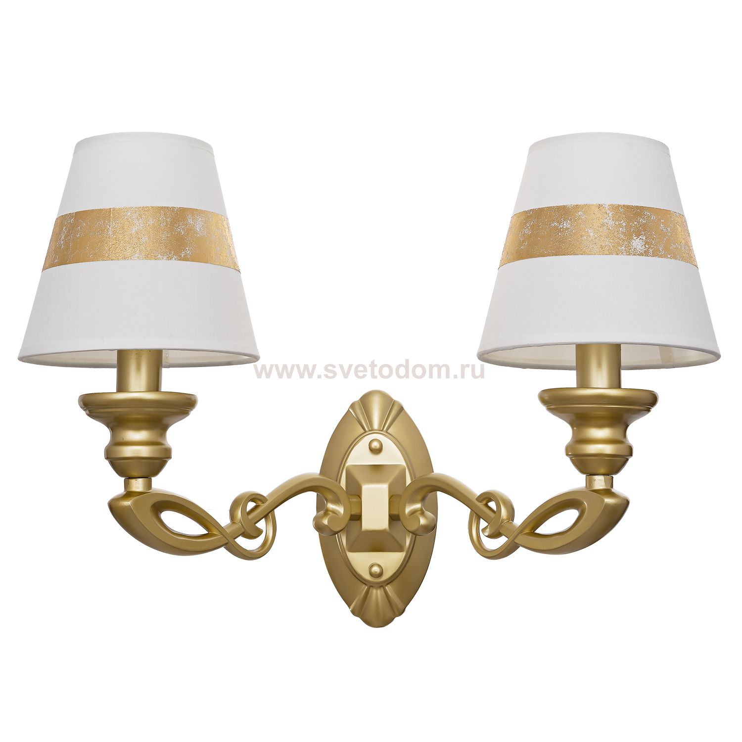 Светильник Ben Crezo B11293/2wSGD WT+GD