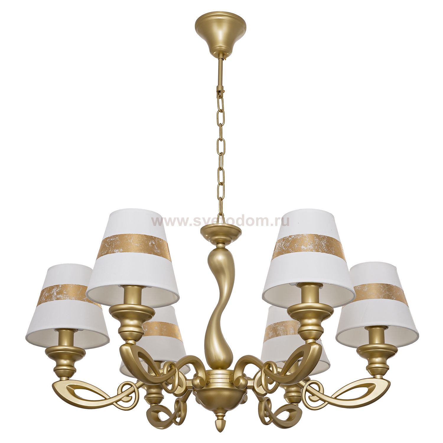 Светильник Ben Crezo B11293/6SGD WT+GD