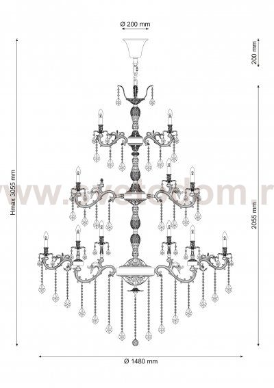 Светильник Lucia Tucci BARLETTA 122.60 antique