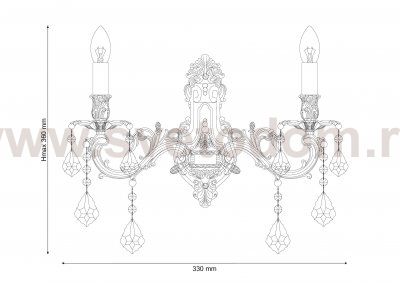 Светильник Lucia Tucci BARLETTA W122.2 antique