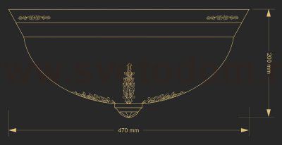 Потолочный светильник Kutek BELLAGIO BEL-PL-3(P)OZ-470-SW