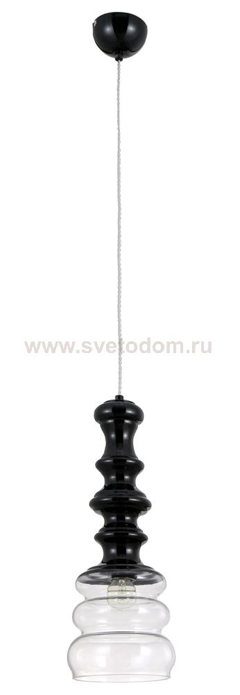 Светильник подвесной Crystal lux BELL SP1 BLACK 1180/201