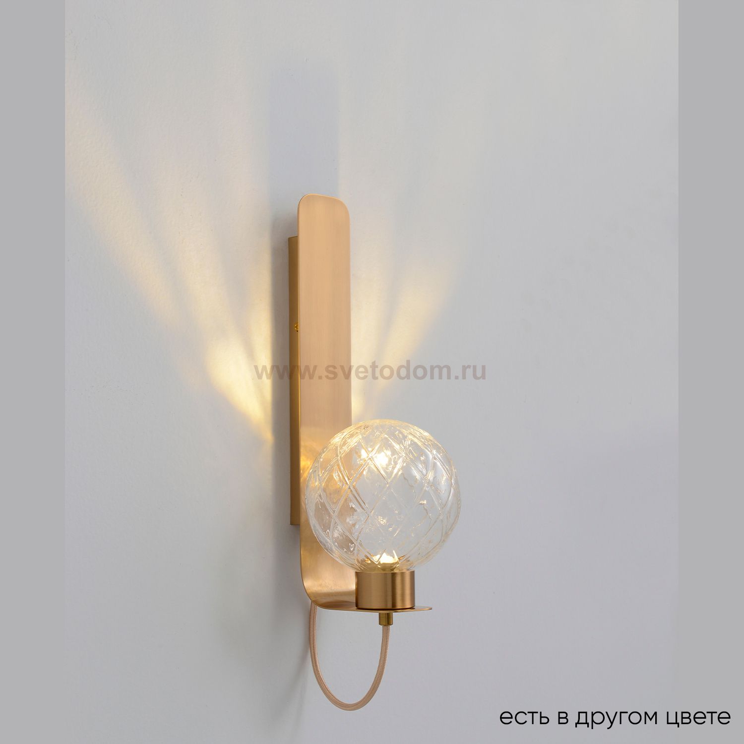 Светильник настенный бра Crystallux BELLA AP1 BRASS BELLA
