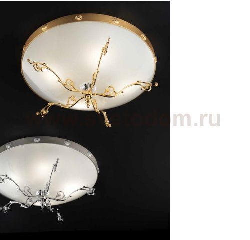 Потолочный светильник Masiero BELLE EPOKE PL4 Chromo Lucido-Foglia Argento