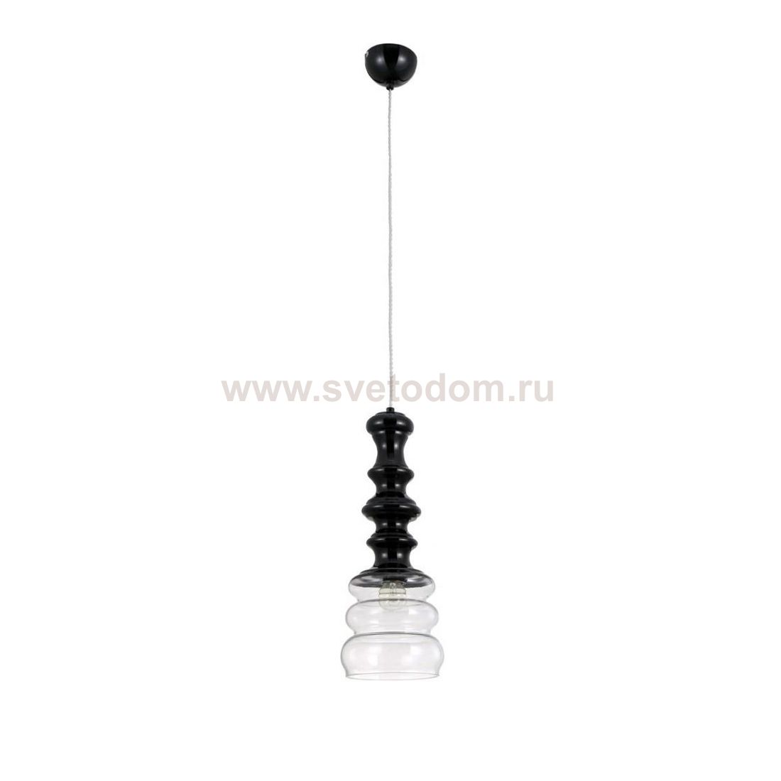 Светильник подвесной BELL SP1 BLACK (1180/201) Crystal lux