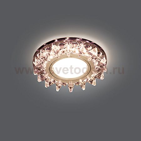 Светильник Gauss Backlight BL035 Кругл. Черный/Кристалл/Хром, Gu5.3, LED 2700K (BL035)