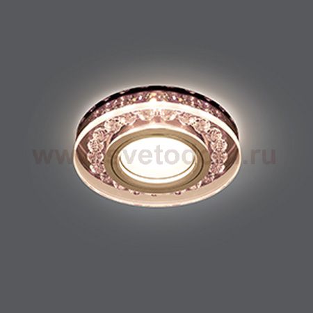 Светильник Gauss Backlight BL046 Кругл. Черный/Кристалл/Хром, Gu5.3, LED 2700K