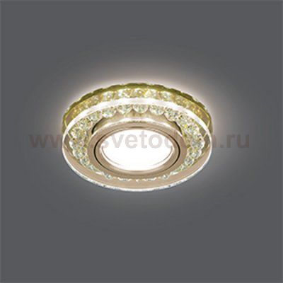 Светильник Gauss Backlight BL048 Кругл. Шампань/Кристалл/Хром, Gu5.3, LED 2700K (BL048)
