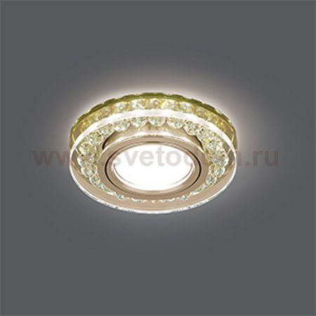 Светильник Gauss Backlight BL048 Кругл. Шампань/Кристалл/Хром, Gu5.3, LED 2700K (BL048)