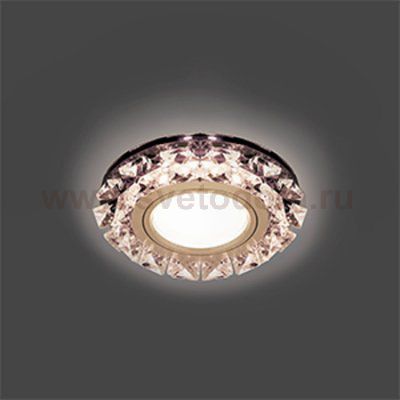Светильник Gauss Backlight BL051 Кругл. Графит/Кристалл/Хром, Gu5.3, LED 2700K (BL051)