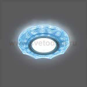 Светильник Gauss Backlight BL067 Круг гран. Белый/Серебро/Хром, Gu5.3, LED 4100K