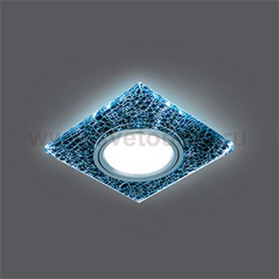 Светильник Gauss Backlight BL068 Квадрат. Черный/Серебро/Хром, Gu5.3, LED 4100K (BL068)