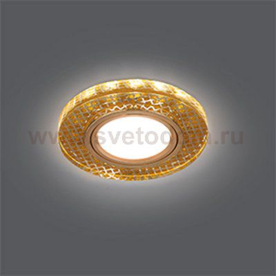 Светильник Gauss Backlight BL078 Круг Золото/Кристалл/Золото, Gu5.3, LED 2700K (BL078)