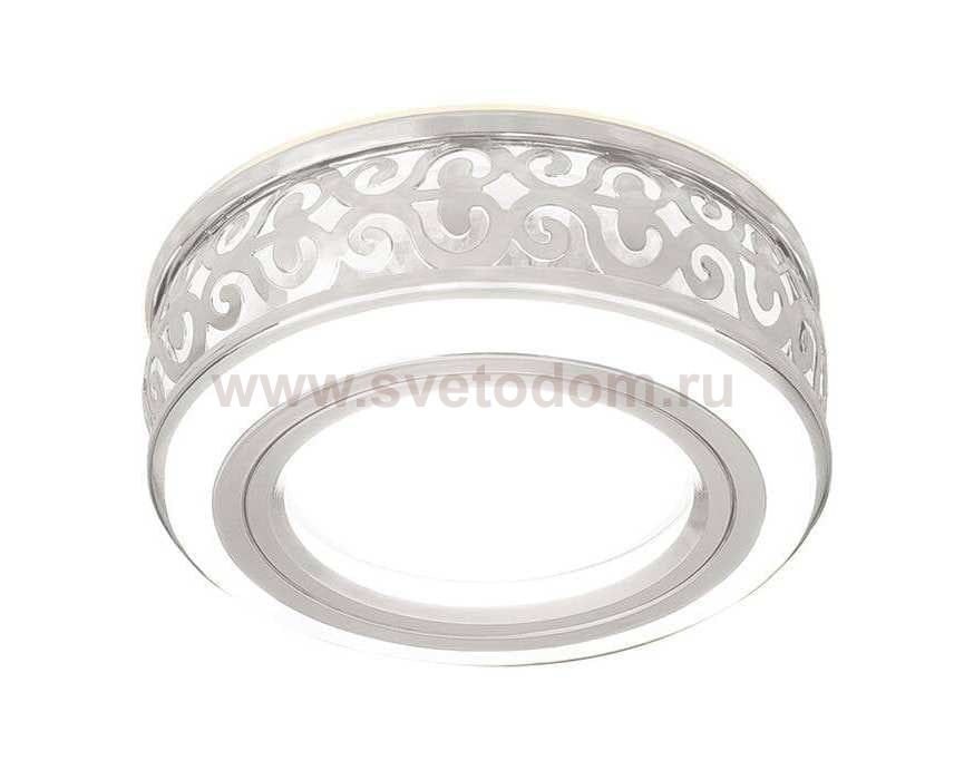 Светильник Gauss Backlight BL090 Кругл. Белый/Белый, Gu5.3, 3W, LED 3000K (BL090)