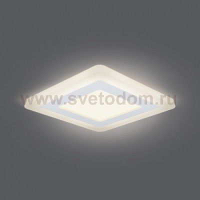 Светильник Gauss Backlight BL122 Квадрат. Акрил, 6+3W, LED 3000K