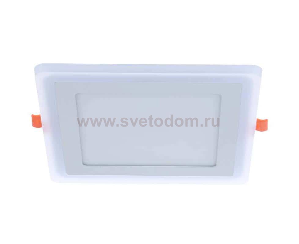 Светильник Gauss Backlight BL125 Квадрат. Акрил, 12+4W, LED 4000K, 190*190,